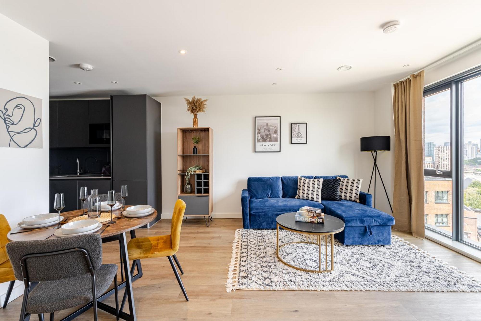Elegant Penthouse In Stratford - Walk To Tube & Near Canary Wharf Appartamento *