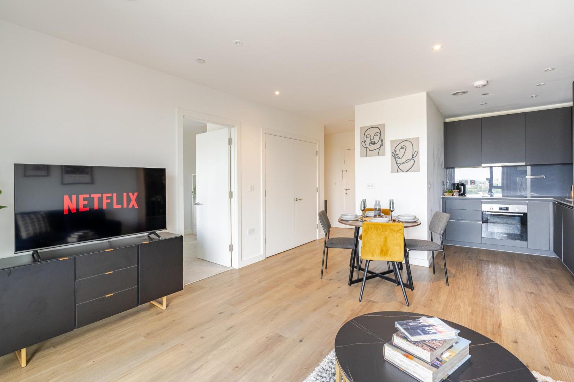 Appartamento Elegant Penthouse In Stratford - Walk To Tube & Near Canary Wharf *